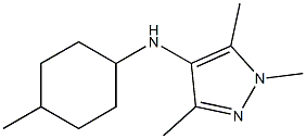 1,3,5-trimethyl-N-(4-methylcyclohexyl)-1H-pyrazol-4-amine Structure