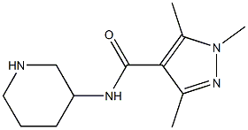 1,3,5-trimethyl-N-(piperidin-3-yl)-1H-pyrazole-4-carboxamide