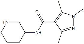 1,3,5-trimethyl-N-(piperidin-3-yl)-1H-pyrazole-4-carboxamide Structure