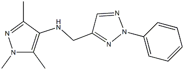 1,3,5-trimethyl-N-[(2-phenyl-2H-1,2,3-triazol-4-yl)methyl]-1H-pyrazol-4-amine