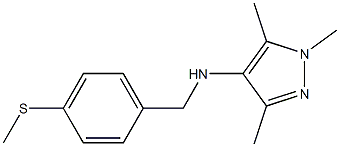 1,3,5-trimethyl-N-{[4-(methylsulfanyl)phenyl]methyl}-1H-pyrazol-4-amine