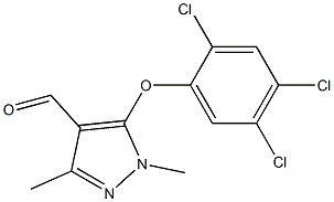 1,3-dimethyl-5-(2,4,5-trichlorophenoxy)-1H-pyrazole-4-carbaldehyde|