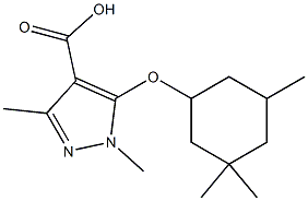  1,3-dimethyl-5-[(3,3,5-trimethylcyclohexyl)oxy]-1H-pyrazole-4-carboxylic acid