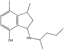 1,7-dimethyl-3-(pentan-2-ylamino)-2,3-dihydro-1H-inden-4-ol