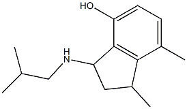  1,7-dimethyl-3-[(2-methylpropyl)amino]-2,3-dihydro-1H-inden-4-ol