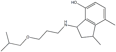 1,7-dimethyl-3-{[3-(2-methylpropoxy)propyl]amino}-2,3-dihydro-1H-inden-4-ol