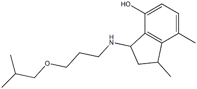  1,7-dimethyl-3-{[3-(2-methylpropoxy)propyl]amino}-2,3-dihydro-1H-inden-4-ol