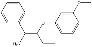 1-[(1-amino-1-phenylbutan-2-yl)oxy]-3-methoxybenzene Struktur