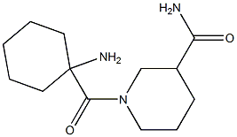 1-[(1-aminocyclohexyl)carbonyl]piperidine-3-carboxamide 化学構造式