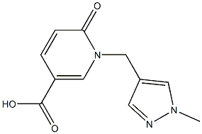 1-[(1-methyl-1H-pyrazol-4-yl)methyl]-6-oxo-1,6-dihydropyridine-3-carboxylic acid|