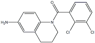 1-[(2,3-dichlorophenyl)carbonyl]-1,2,3,4-tetrahydroquinolin-6-amine 化学構造式