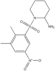 1-[(2,3-dimethyl-5-nitrobenzene)sulfonyl]piperidin-2-amine Structure