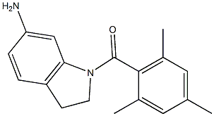 1-[(2,4,6-trimethylphenyl)carbonyl]-2,3-dihydro-1H-indol-6-amine 结构式