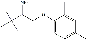 1-[(2,4-dimethylphenoxy)methyl]-2,2-dimethylpropylamine 化学構造式