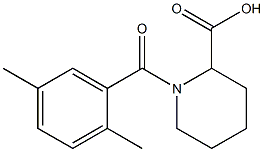 1-[(2,5-dimethylphenyl)carbonyl]piperidine-2-carboxylic acid,,结构式