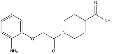 1-[(2-aminophenoxy)acetyl]piperidine-4-carboxamide,,结构式