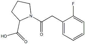 1-[(2-fluorophenyl)acetyl]pyrrolidine-2-carboxylic acid