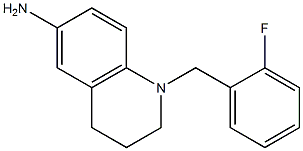 1-[(2-fluorophenyl)methyl]-1,2,3,4-tetrahydroquinolin-6-amine,,结构式