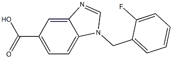 1-[(2-fluorophenyl)methyl]-1H-1,3-benzodiazole-5-carboxylic acid