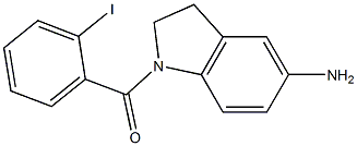1-[(2-iodophenyl)carbonyl]-2,3-dihydro-1H-indol-5-amine Structure