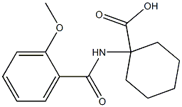 1-[(2-methoxybenzoyl)amino]cyclohexanecarboxylic acid Structure