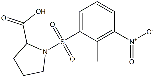 1-[(2-methyl-3-nitrobenzene)sulfonyl]pyrrolidine-2-carboxylic acid|