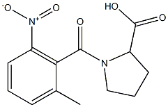 1-[(2-methyl-6-nitrophenyl)carbonyl]pyrrolidine-2-carboxylic acid