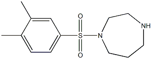 1-[(3,4-dimethylbenzene)sulfonyl]-1,4-diazepane,,结构式