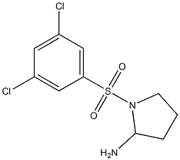 1-[(3,5-dichlorobenzene)sulfonyl]pyrrolidin-2-amine Structure