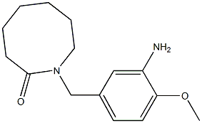 1-[(3-amino-4-methoxyphenyl)methyl]azocan-2-one Structure