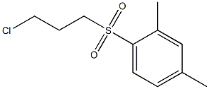 1-[(3-chloropropyl)sulfonyl]-2,4-dimethylbenzene Struktur