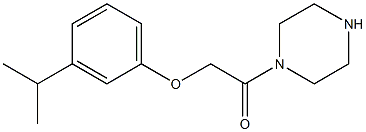 1-[(3-isopropylphenoxy)acetyl]piperazine|