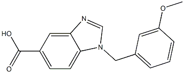 1-[(3-methoxyphenyl)methyl]-1H-1,3-benzodiazole-5-carboxylic acid Structure