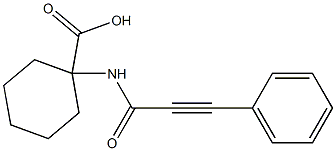 1-[(3-phenylprop-2-ynoyl)amino]cyclohexanecarboxylic acid|