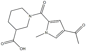  1-[(4-acetyl-1-methyl-1H-pyrrol-2-yl)carbonyl]piperidine-3-carboxylic acid