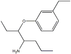 1-[(4-aminoheptan-3-yl)oxy]-3-ethylbenzene Struktur