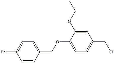 1-[(4-bromophenyl)methoxy]-4-(chloromethyl)-2-ethoxybenzene