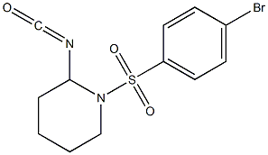 1-[(4-bromophenyl)sulfonyl]-2-isocyanatopiperidine Structure