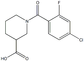 1-[(4-chloro-2-fluorophenyl)carbonyl]piperidine-3-carboxylic acid