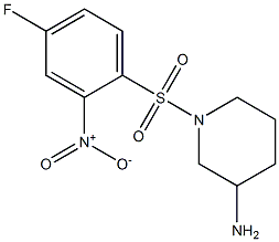 1-[(4-fluoro-2-nitrobenzene)sulfonyl]piperidin-3-amine