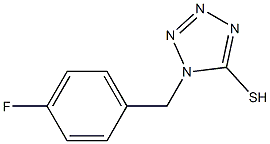 1-[(4-fluorophenyl)methyl]-1H-1,2,3,4-tetrazole-5-thiol Structure