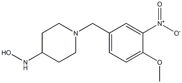 1-[(4-methoxy-3-nitrophenyl)methyl]piperidine-4-hydroxylamine Structure