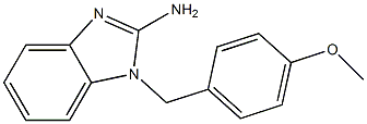 1-[(4-methoxyphenyl)methyl]-1H-1,3-benzodiazol-2-amine,,结构式