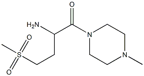 1-[(4-methylpiperazin-1-yl)carbonyl]-3-(methylsulfonyl)propylamine 化学構造式