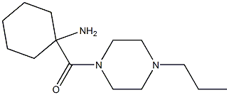 1-[(4-propylpiperazin-1-yl)carbonyl]cyclohexanamine Struktur