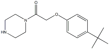 1-[(4-tert-butylphenoxy)acetyl]piperazine,,结构式