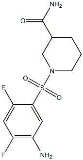  1-[(5-amino-2,4-difluorobenzene)sulfonyl]piperidine-3-carboxamide