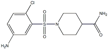 1-[(5-amino-2-chlorobenzene)sulfonyl]piperidine-4-carboxamide|