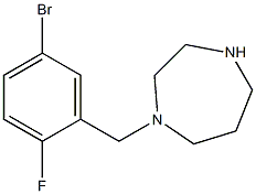 1-[(5-bromo-2-fluorophenyl)methyl]-1,4-diazepane Structure