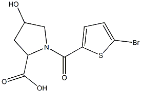 1-[(5-bromothiophen-2-yl)carbonyl]-4-hydroxypyrrolidine-2-carboxylic acid